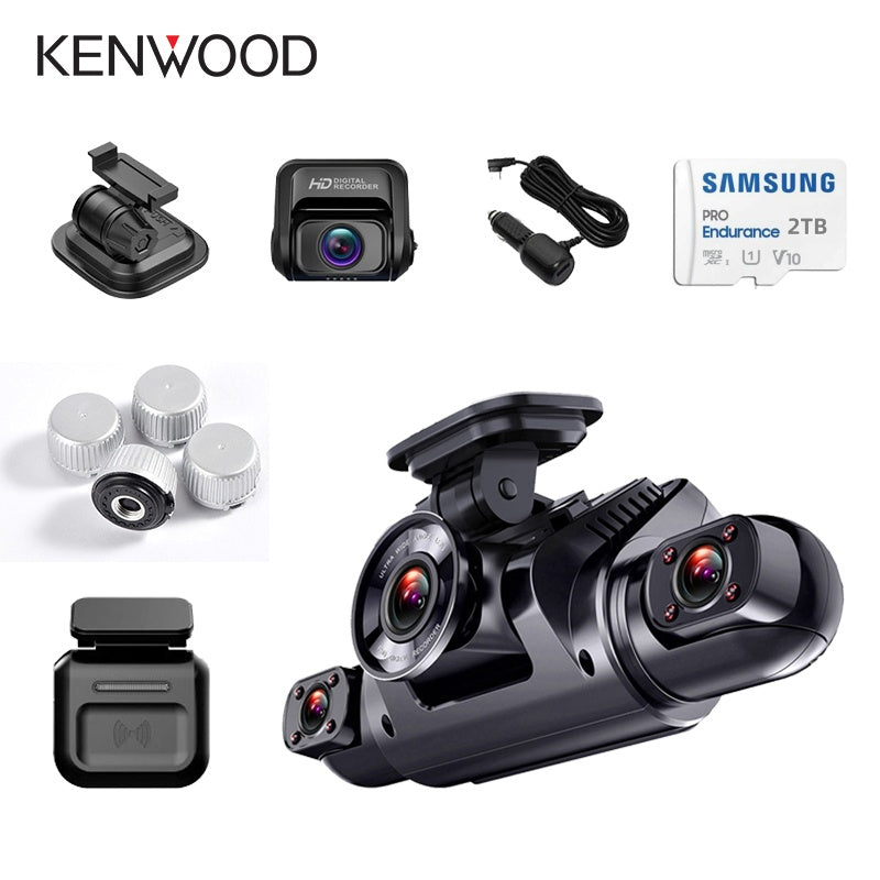 Înregistrator inteligent pentru condus Kenwood, HD 4 canale, instalare wireless, reîncărcabil, standby prelungit