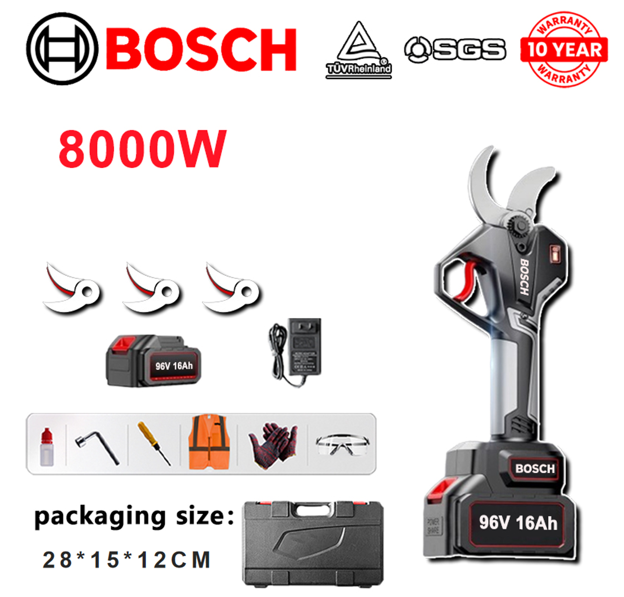 Foarfece electrice BOSCH 16000W fără perii