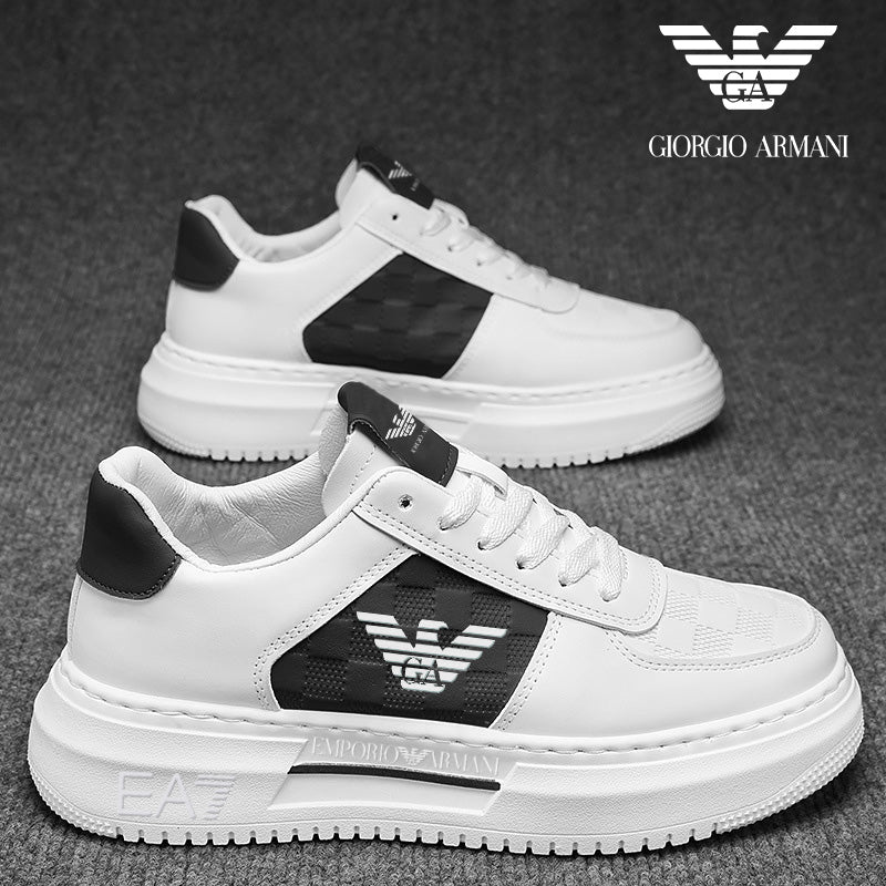 Pantofi de tenis pentru bărbați, din piele naturală, cu talpă moale ARMANI®