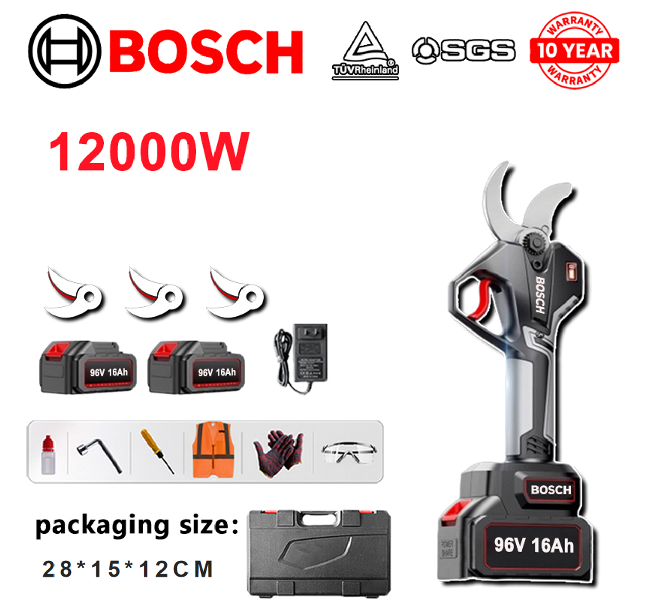Foarfece electrice BOSCH 16000W fără perii