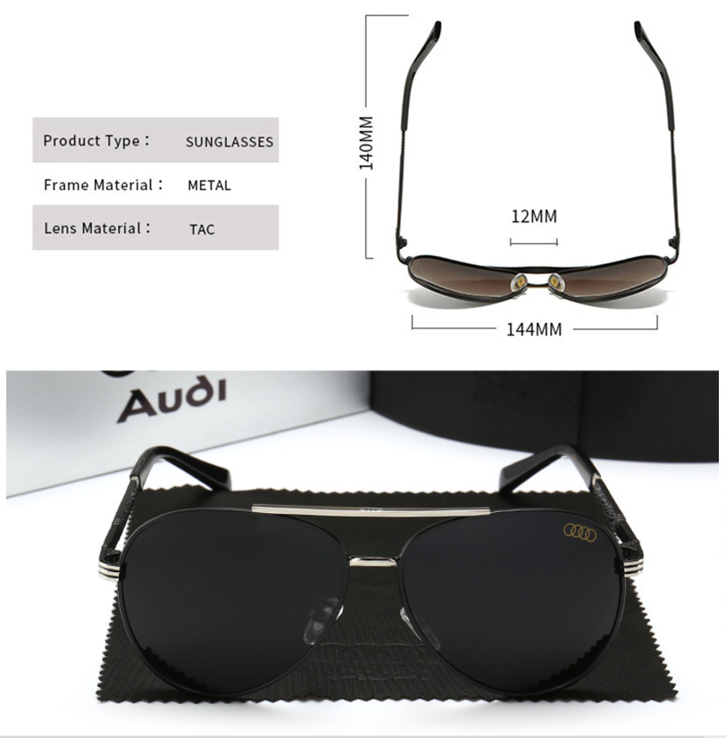 2024 Ochelari de soare polarizați pentru conducere Audi pentru bărbați