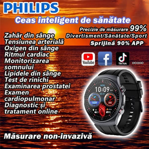 【Philips Healthcare】Măsurare neinvazivă de înaltă precizie a glicemiei, ceas inteligent pentru aci
