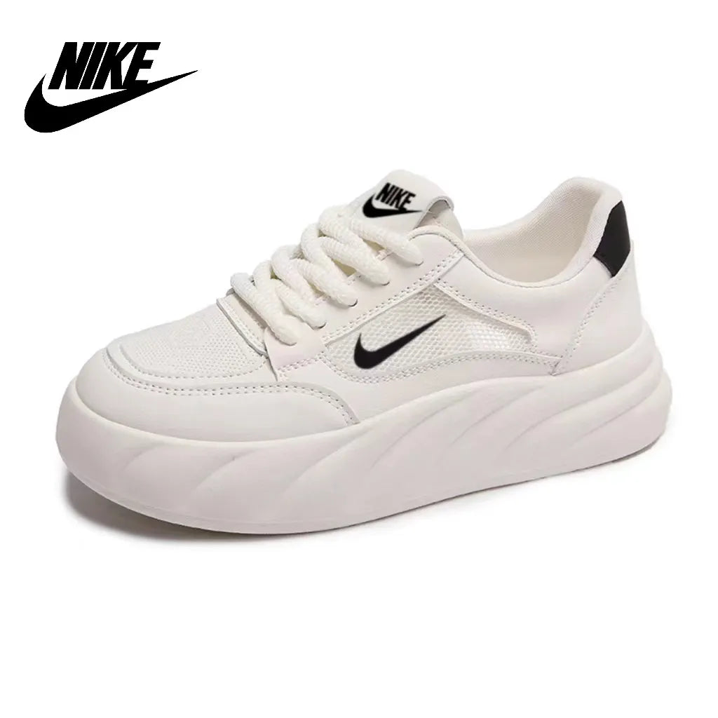 Vara 2024 【Nike】 pantofi albi noi cu talpă groasă