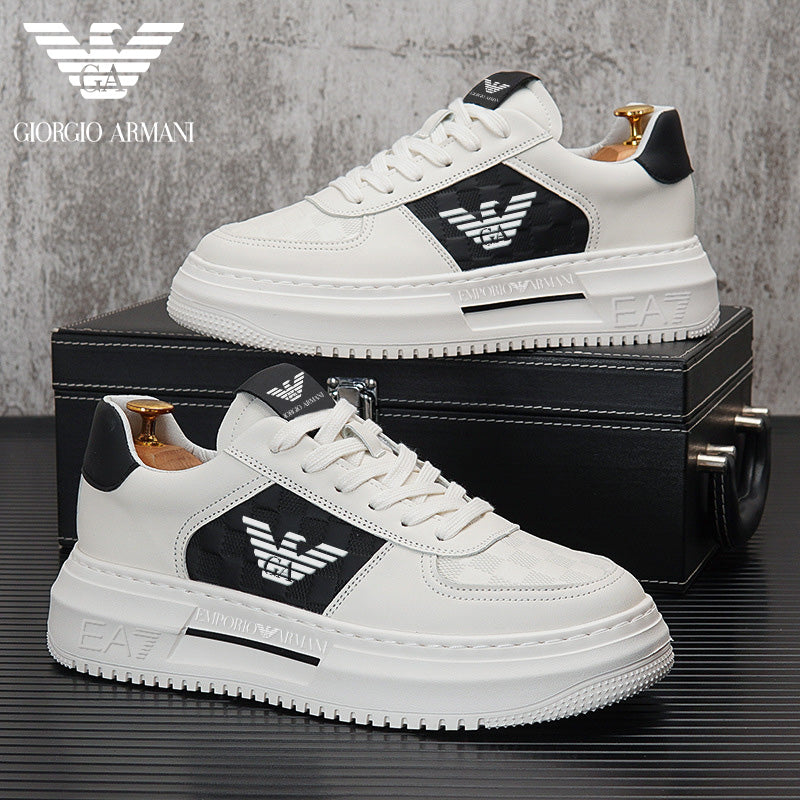 Pantofi de tenis pentru bărbați, din piele naturală, cu talpă moale ARMANI®