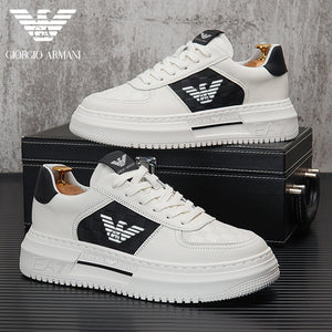 Pantofi de tenis pentru bărbați, din piele naturală, cu talpă moale ARMANI®