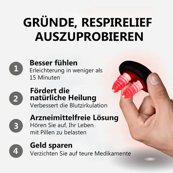 Dispozitiv de terapie nazală cu lumină roșie Oveallgo™ INSTANT RespiRelief