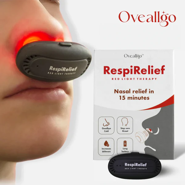 Dispozitiv de terapie nazală cu lumină roșie Oveallgo™ INSTANT RespiRelief
