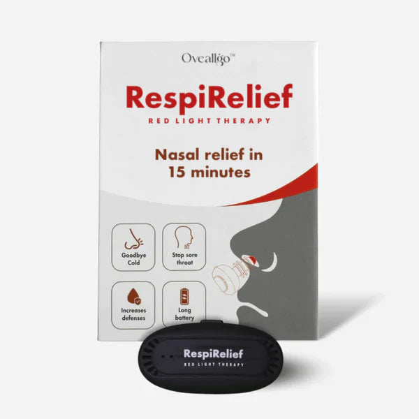 Dispozitiv de terapie nazală cu lumină roșie Oveallgo™ INSTANT RespiRelief