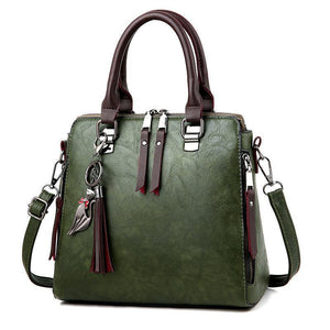 Promotion Geantă crossbody din piele cerată vintage