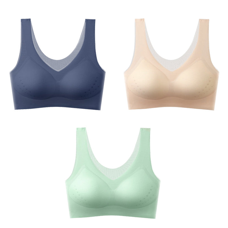 New 2023 Ice Silk Sutien fără cusături respirabil Ice Silk