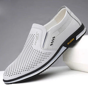 2023 Pantofi Casual Din Piele Respirabil Pentru Bărbați