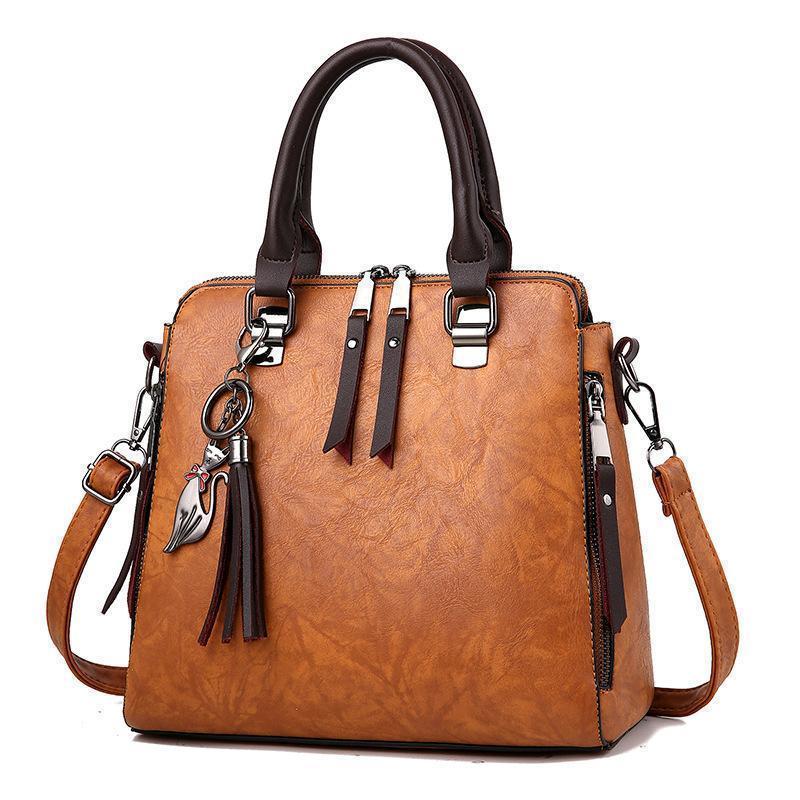 Promotion Geantă crossbody din piele cerată vintage