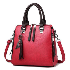 Promotion Geantă crossbody din piele cerată vintage