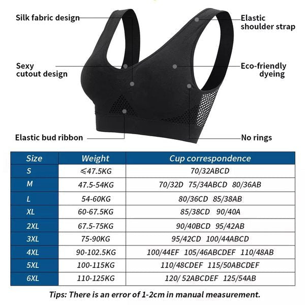 New Mesh Hollow Sutien respirabil [Cumpărați unul obțineți două gratuit]
