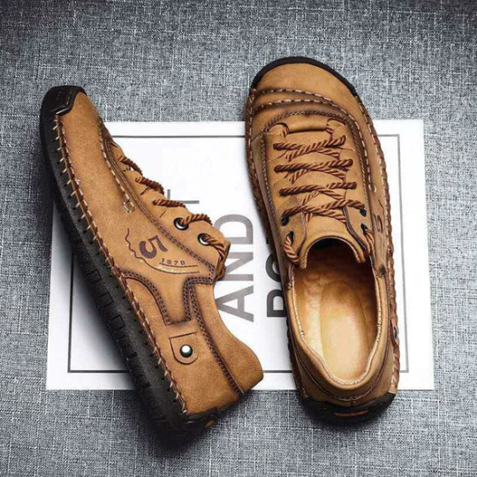 2023 Pantofi vintage din piele de vaca lucrati Manual