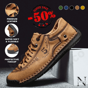 Pantofi din piele de epocă frumos lucrați
