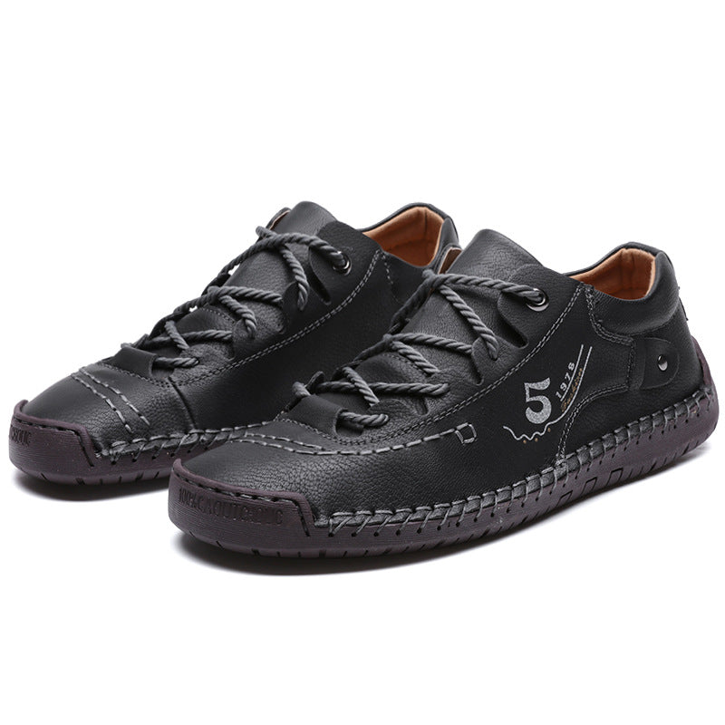 2023 Pantofi vintage din piele de vaca lucrati Manual