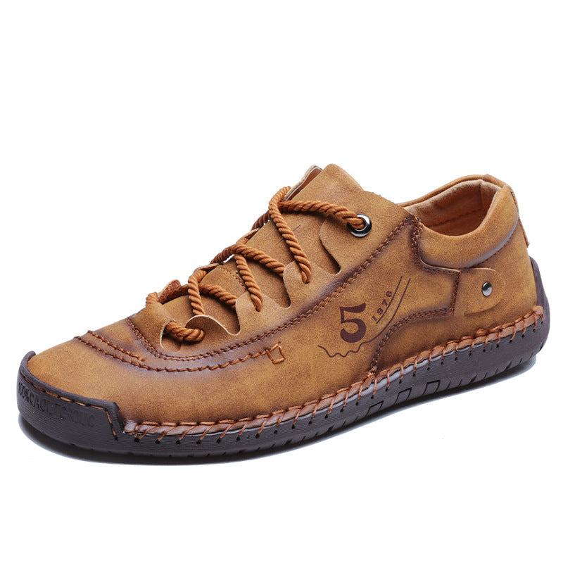 2023 Pantofi vintage din piele de vaca lucrati Manual