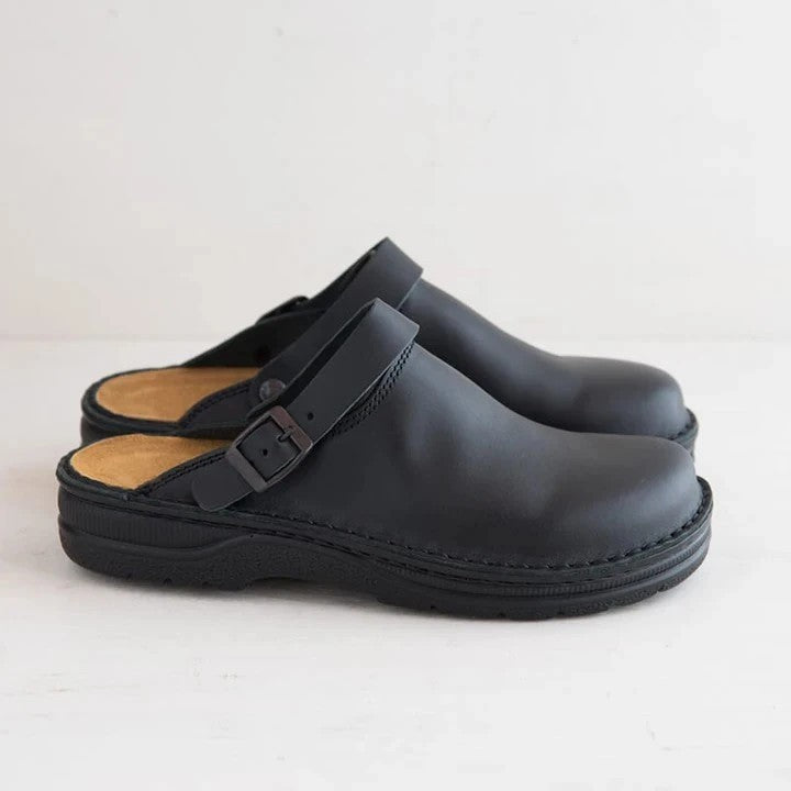 Sandale casual cu talpă moale din piele, de tip wrap-around
