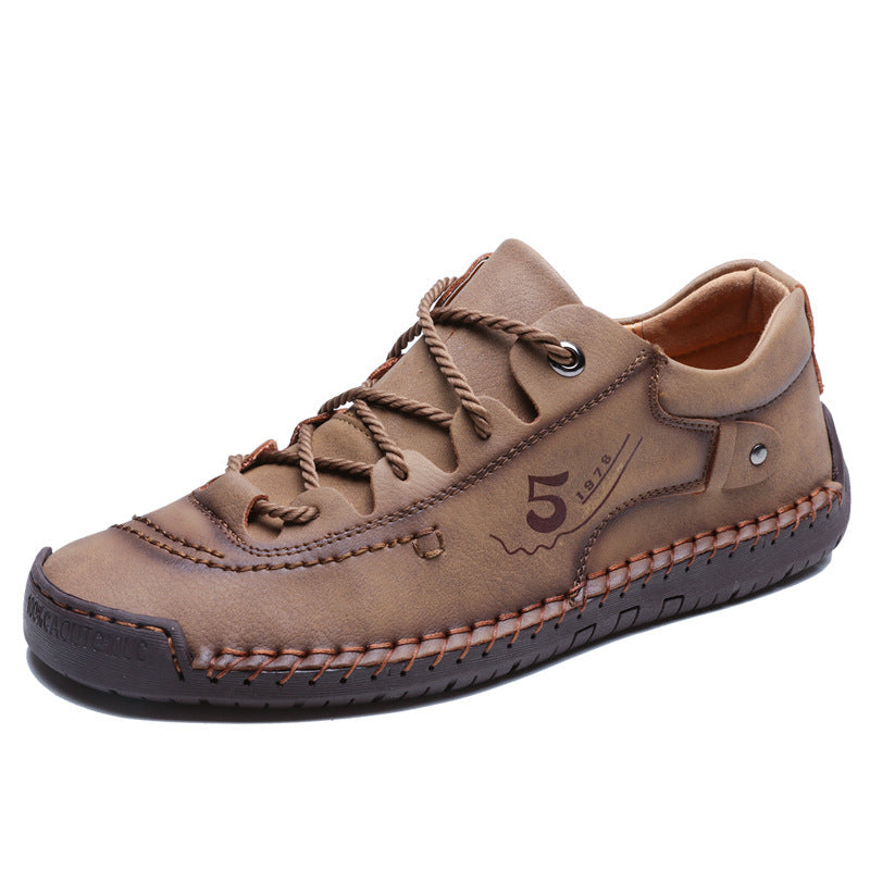 2023 Pantofi vintage din piele de vaca lucrati Manual