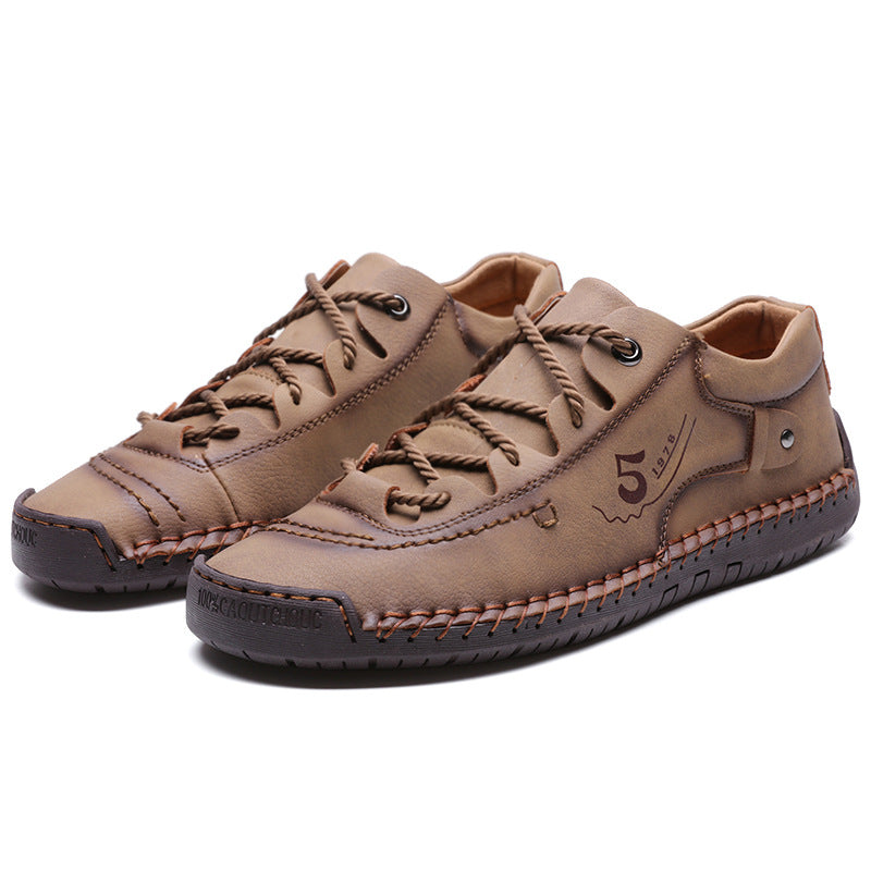 2023 Pantofi vintage din piele de vaca lucrati Manual