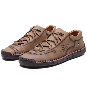2023 Pantofi vintage din piele de vaca lucrati Manual