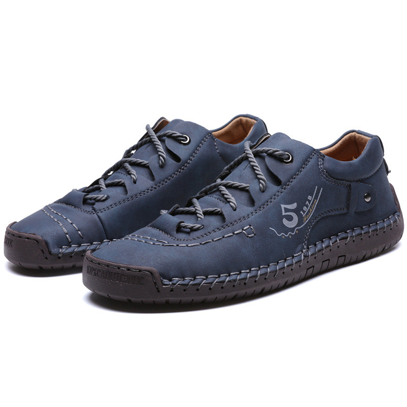 2023 Pantofi vintage din piele de vaca lucrati Manual