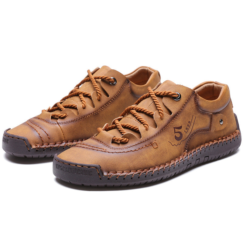 2023 Pantofi vintage din piele de vaca lucrati Manual