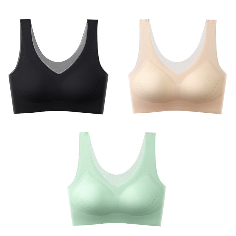 New 2023 Ice Silk Sutien fără cusături respirabil Ice Silk