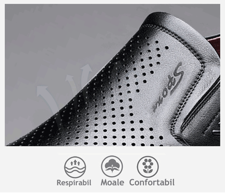 2023 Pantofi Casual Din Piele Respirabil Pentru Bărbați