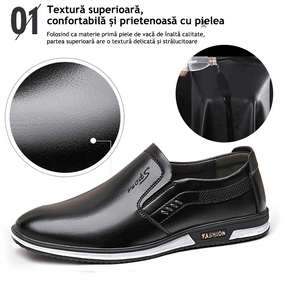 2023 Pantofi Casual Din Piele Respirabil Pentru Bărbați