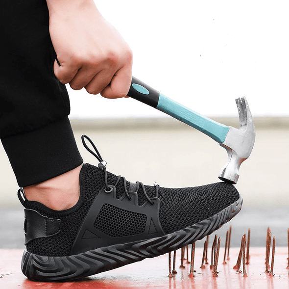 2023 Pantofi de siguranță pentru muncă de vară respirabilă, pantofi de protecție casual de siguranță pentru protecție Smash și Stab Proof Casual